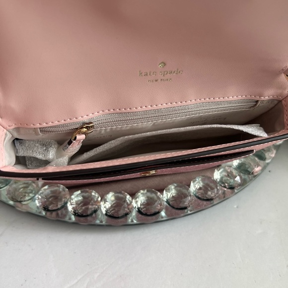 Kate Spade NWT Pink Metallic Crossbody Bag - Picture 7 of 11